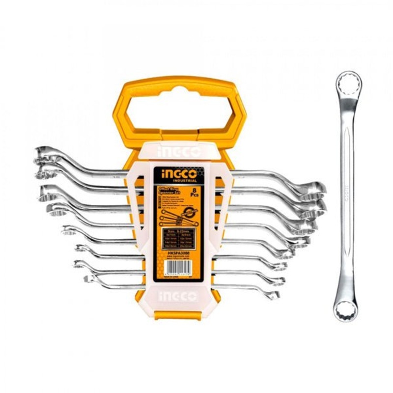 Offset Ring Spanner Set 8pcs