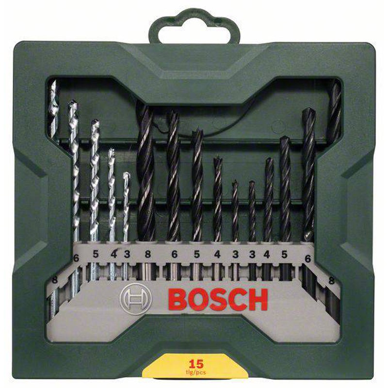 X-Line Set of Twist Drills Mixed Mini 15pcs (drilling + screwdriving)