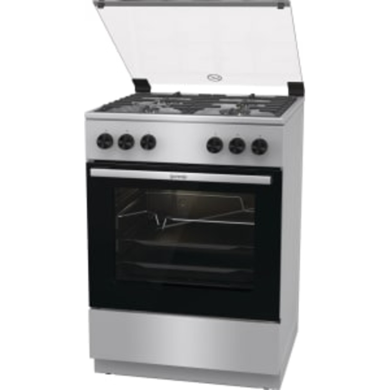 Gas cooker 60cm, 4 burners, with oven capacity 60 liters