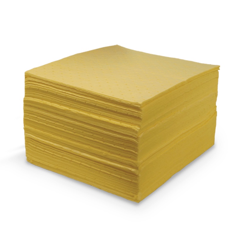 Spill response - absorbent pads chemical product  yellow | PD80CH