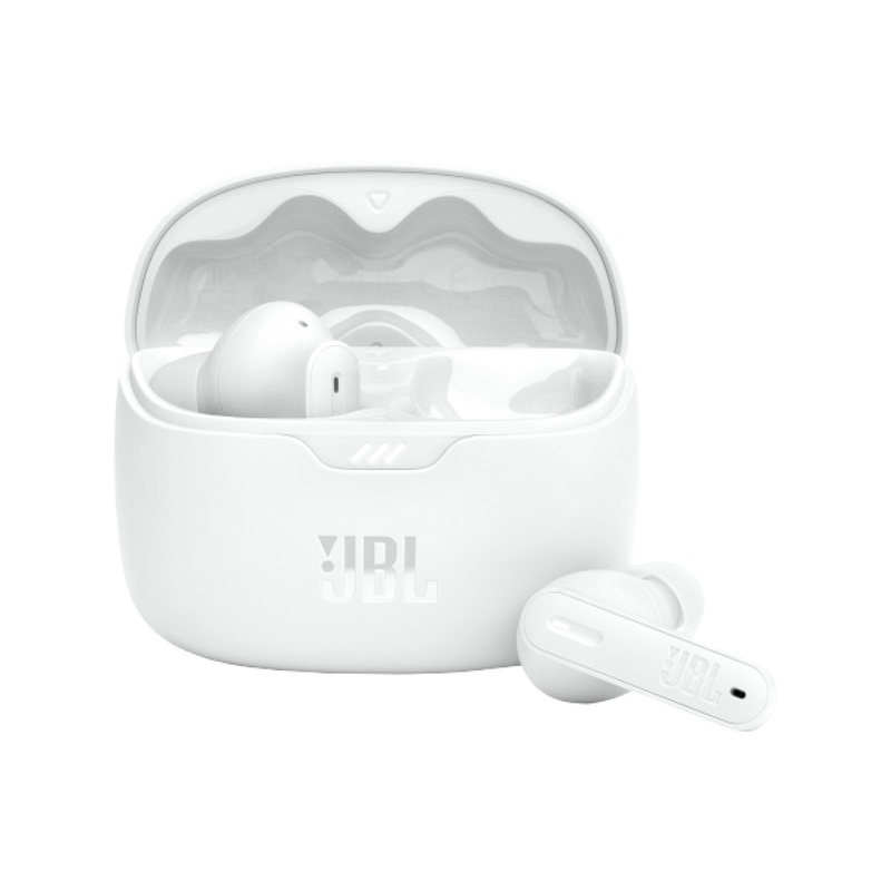 JBL Tune Beam White Bluetooth Headphones