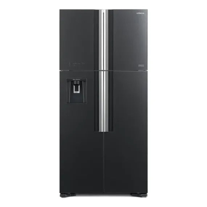 Hitachi 4-Door Refrigerator 25 ft Black