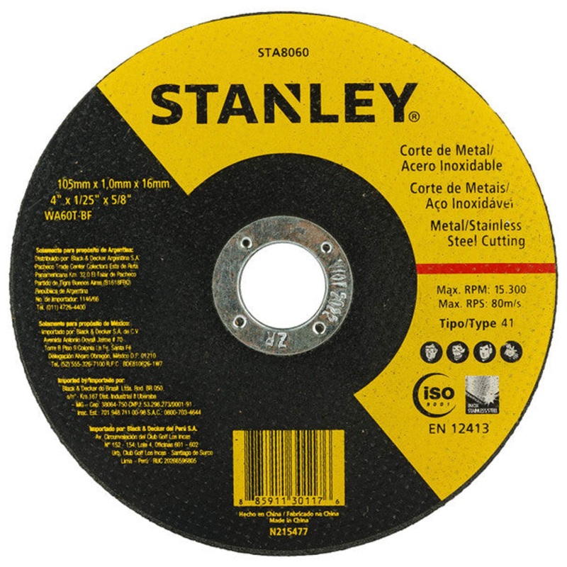 Stanley Inox Cutting Wheel STA8060