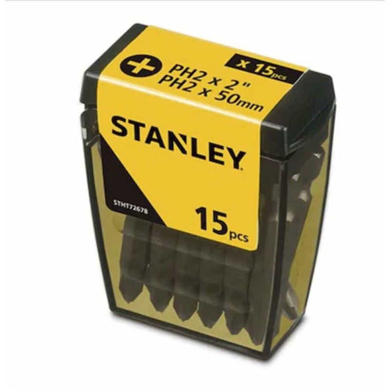 STANLEY PZ2 Bits 50mm with Merchandiser