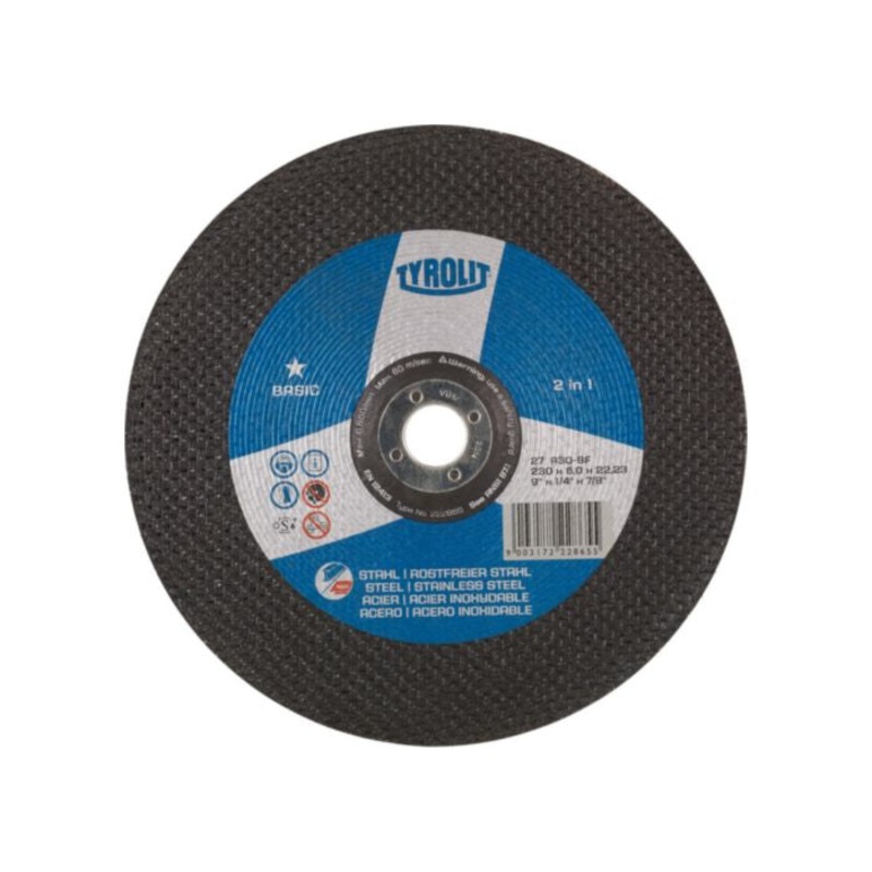Tyrolit 540642 Basic Steel Grinding 230mm