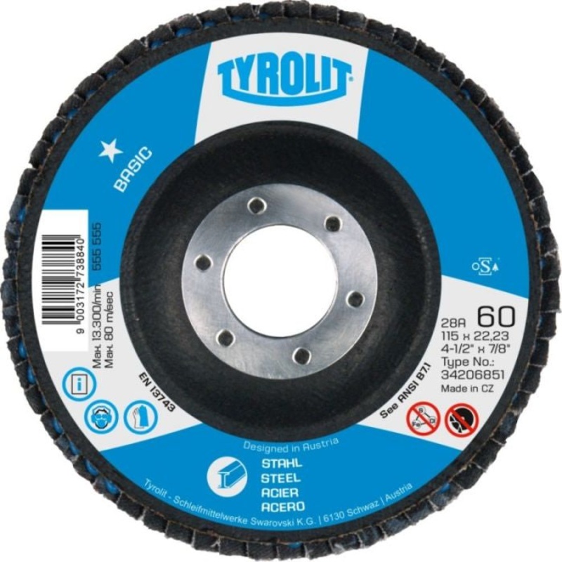 Tyrolit BASIC 2in1 Flap Disc 125