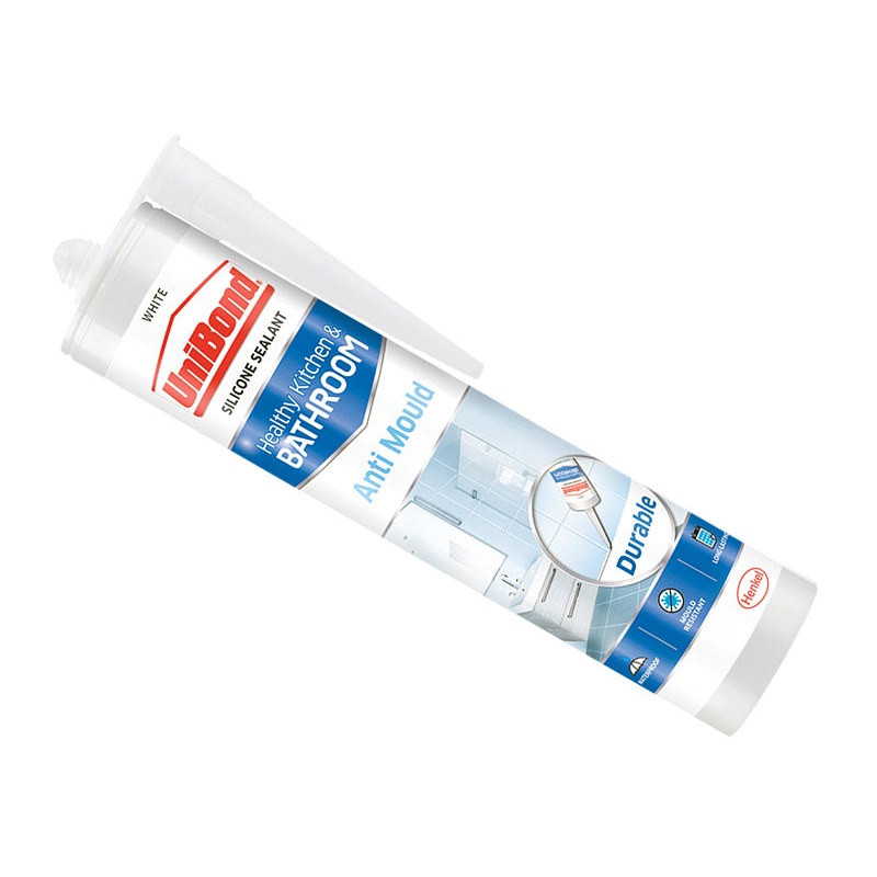 Anti-Mould Kitchen & Bathroom Sealant Cartridge White 274g