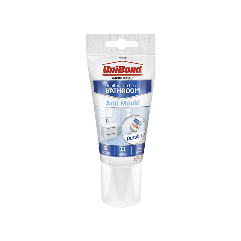 Anti-Mould Kitchen & Bathroom Sealant Tube White 147g