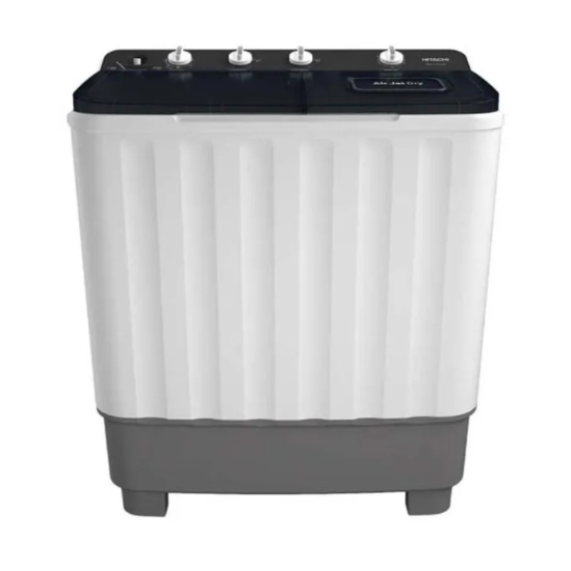 Hitachi 12kg Twin Tub Washer Black White