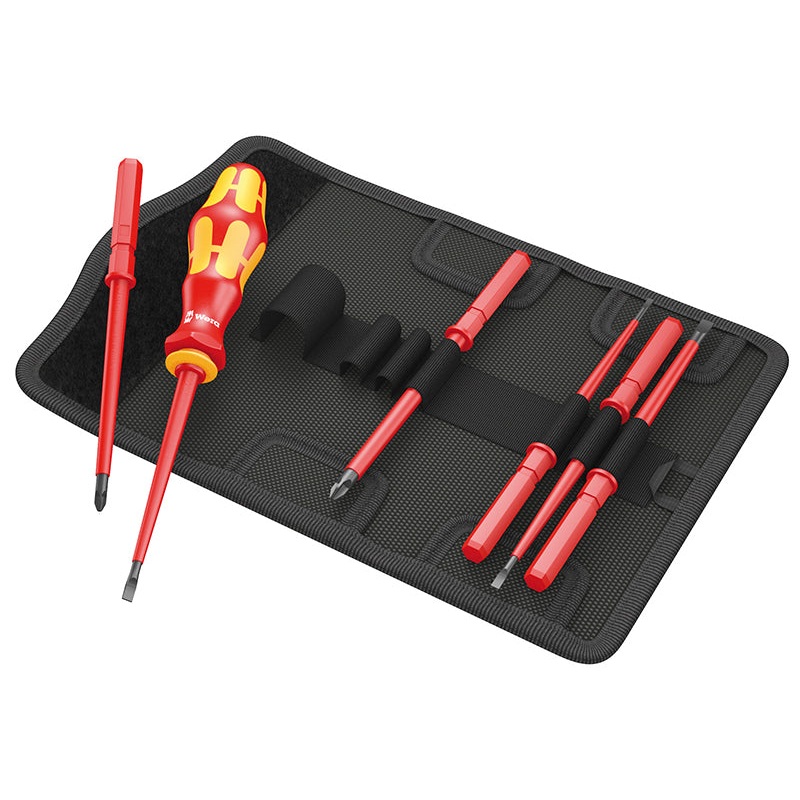 Kraftform VDE Kompakt Interchangeable Screwdriver Set, 7 Piece