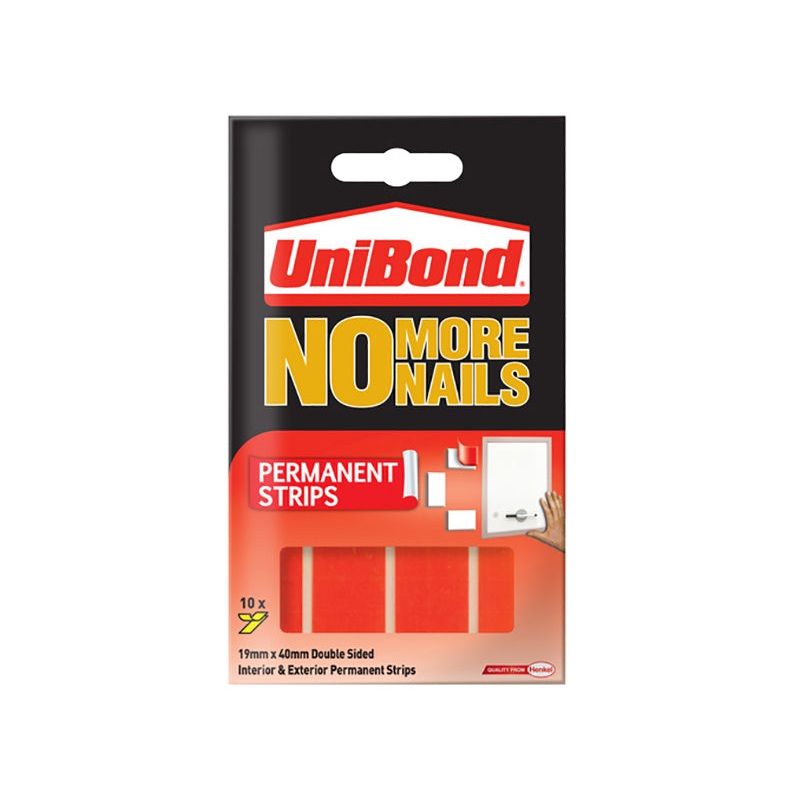 No More Nails Permanent Pads 19mm x 40mm (Pack of 10)