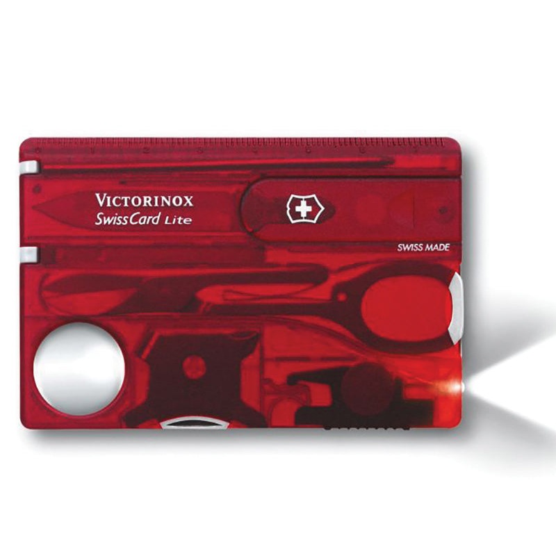 SwissCard Lite Translucent Red Blister Pack