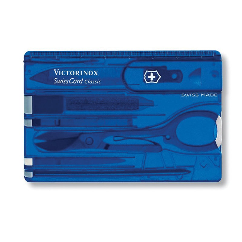 SwissCard Translucent Blue Blister Pack