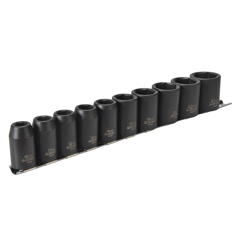 9121 Impact Socket Set of 10 Metric 1/2in Drive