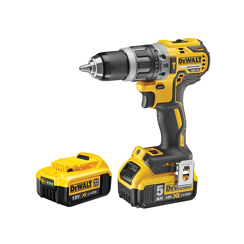 Dewalt DCD796PM XR Brushless Hammer Drill 18V 1 x 4.0Ah & 1 x 5.0Ah Li-ion