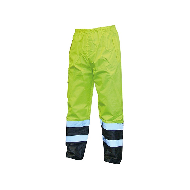 Hi-Vis Yellow/Black Motorway Trousers - XL (44in)