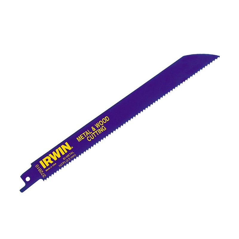 Irwin Sabre Saw Blade 810R 200mm Metal & Wood Pack of 25
