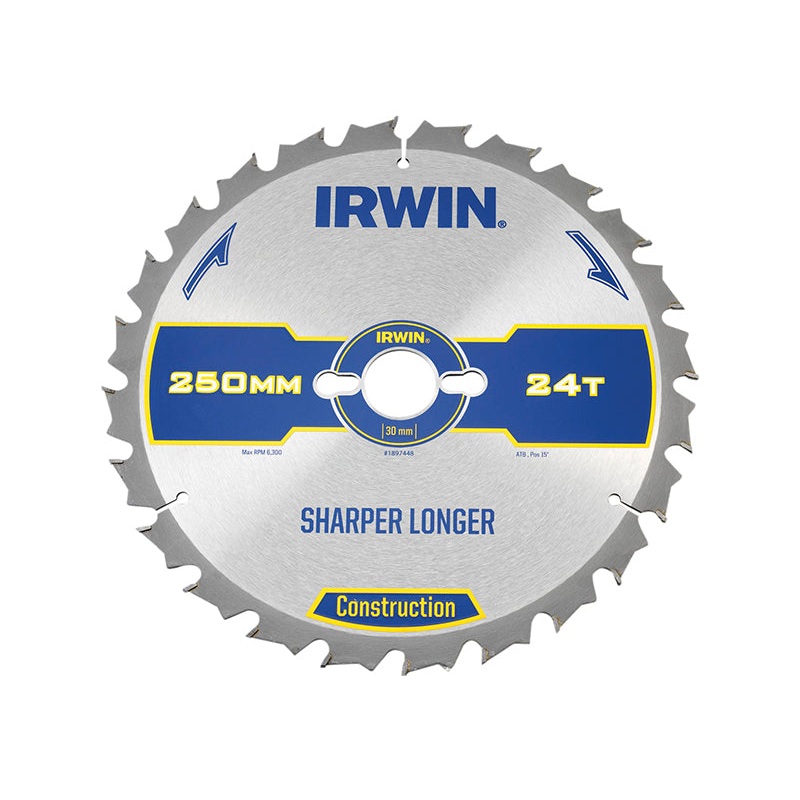 Construction Table & Mitre Circular Saw Blade 250 x 30mm x 24T ATB