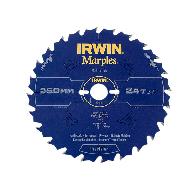 Marples Table & Mitre Circular Saw Blade 250 x 30mm x 24T ATB
