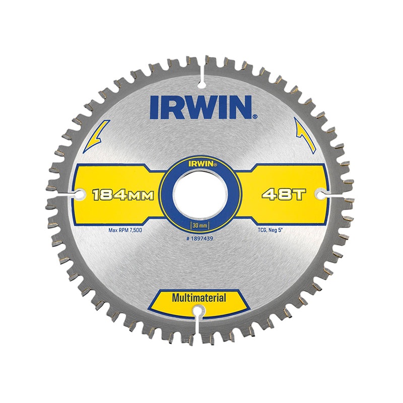 Multi Material Circular Saw Blade 184 x 30mm x 48T TCG