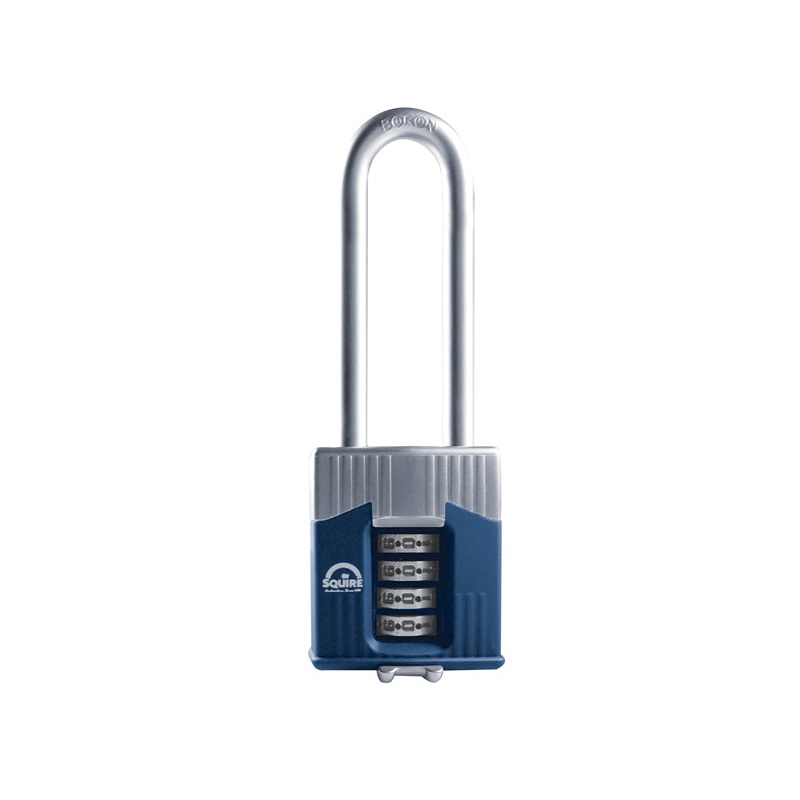 Warrior High-Security Long Shackle Combination Padlock 45mm