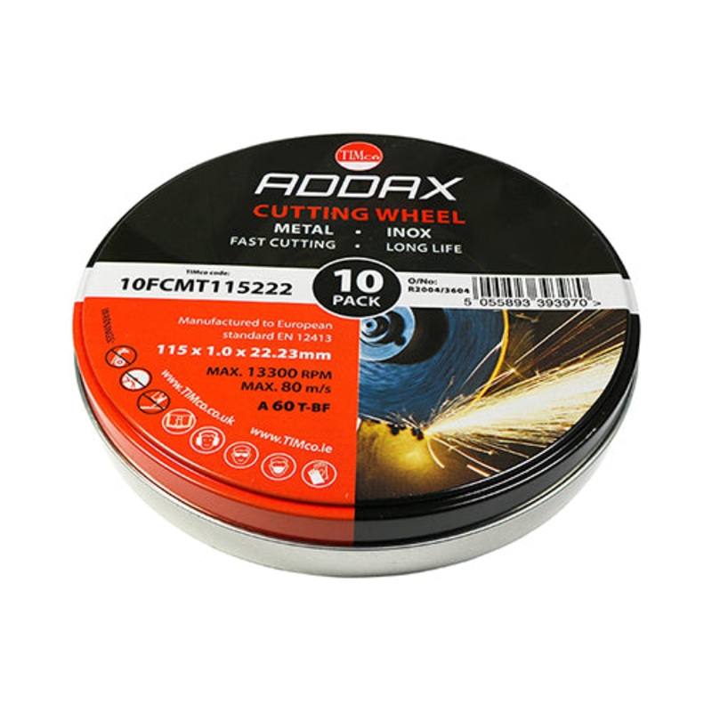 TIMCO B/Abrasive Flat Wheel Inox - 115 x 22.2 x 1.0