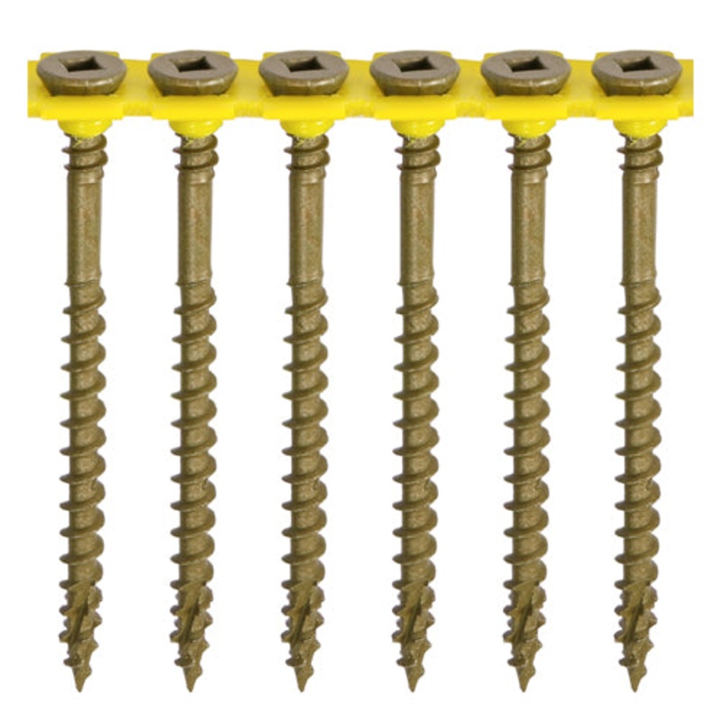 TIMCO Collated C2 Deck-Fix Premium Countersunk Green Decking Screws - 4.5 x 65