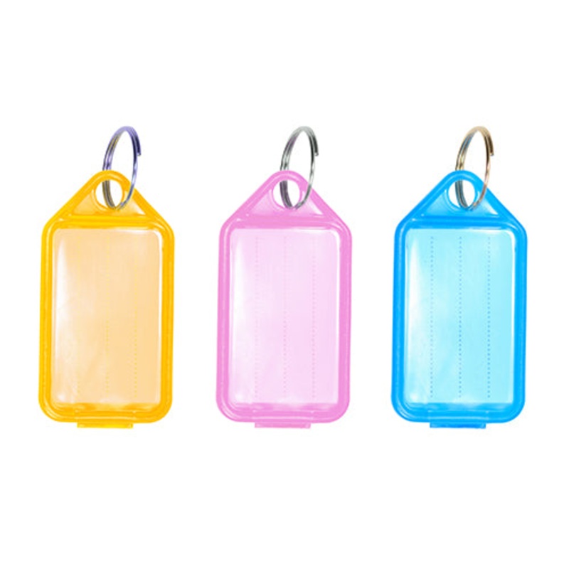 TIMCO Coloured Key Tags - Mixed Colours