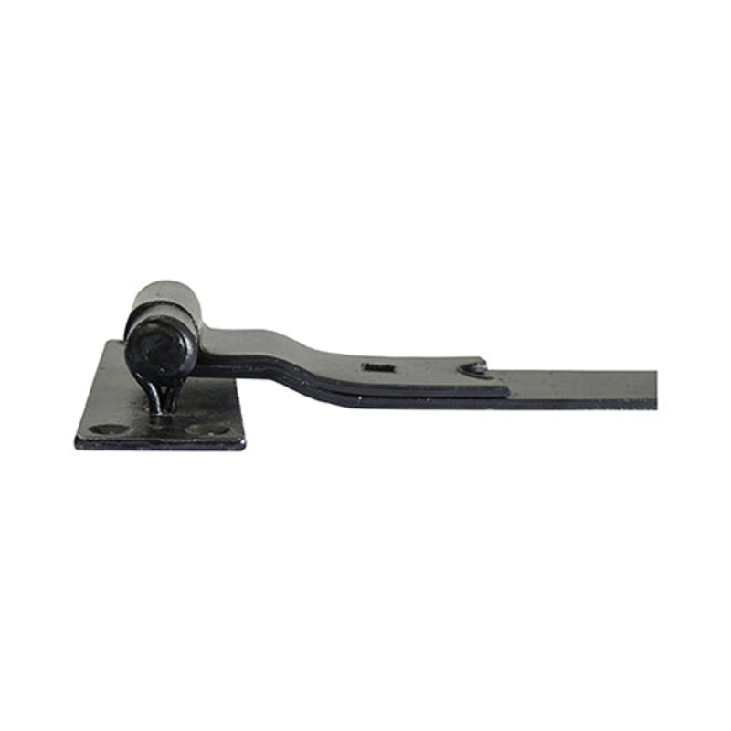 TIMCO Cranked Band & Hook On Plates Hinges Black - 450mm