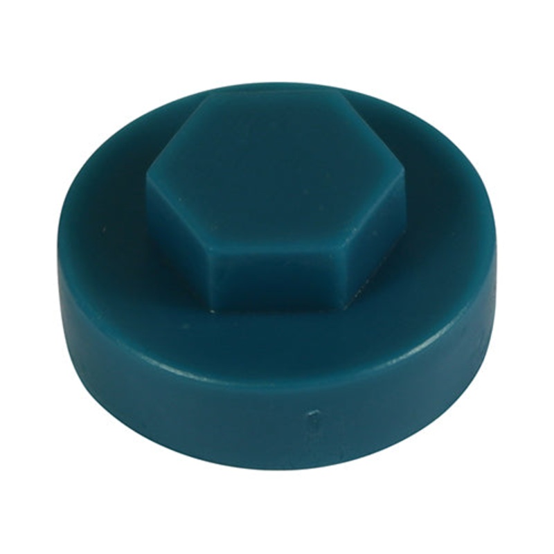 TIMCO Hex Head Cover Caps Ocean Blue - 16mm