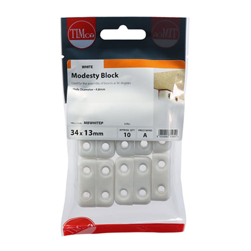 TIMCO Knock Down Blocks White - 35 x 25 x 12