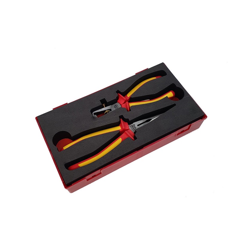 Teng Tools Insulated Wire Stripper and Long Nose Plier In EVA