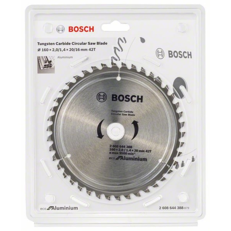 Bosch Circular Saw Blade Eco for Aluminium 160mm 42t 2608644388