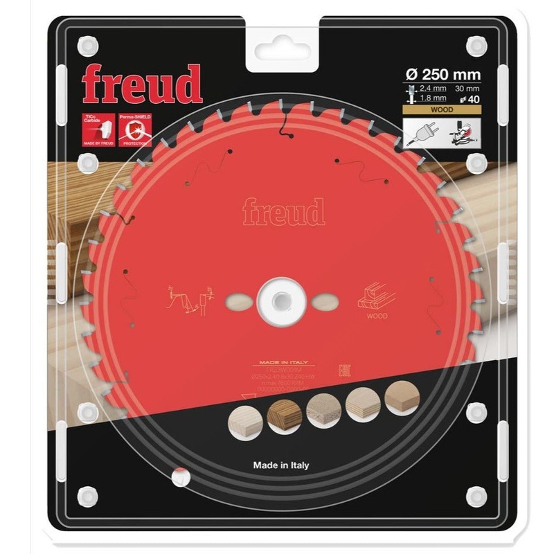 Freud TCT Circular Saw Blade 250MM X 2.4 X 30MM X 60T FR23W002M