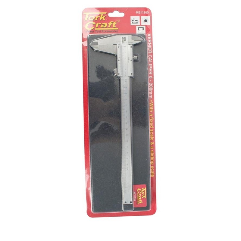 Tork Craft Stainless Steel Vernier Caliper 200mm ME11200