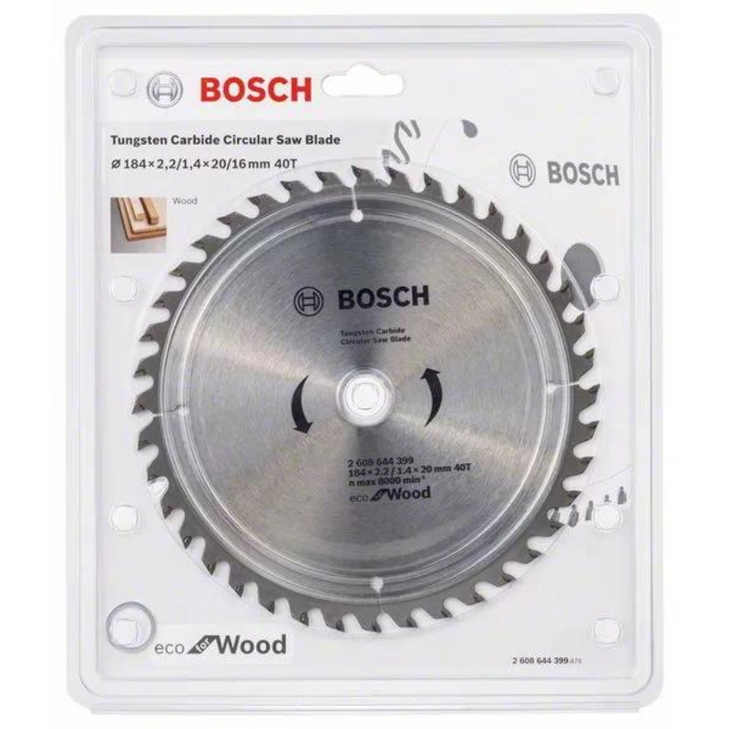 Bosch Circular Saw Blade Eco for wood 184mm 40T 2608644399