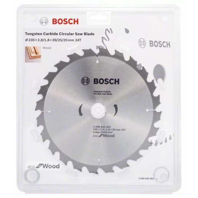 Bosch Circular Saw Blade Eco for wood 235mm 24T 2608644403