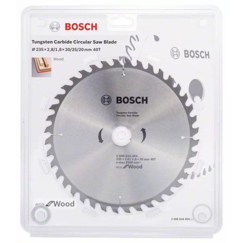 Bosch Circular Saw Blade Eco for wood 235mm 40T 2608644404