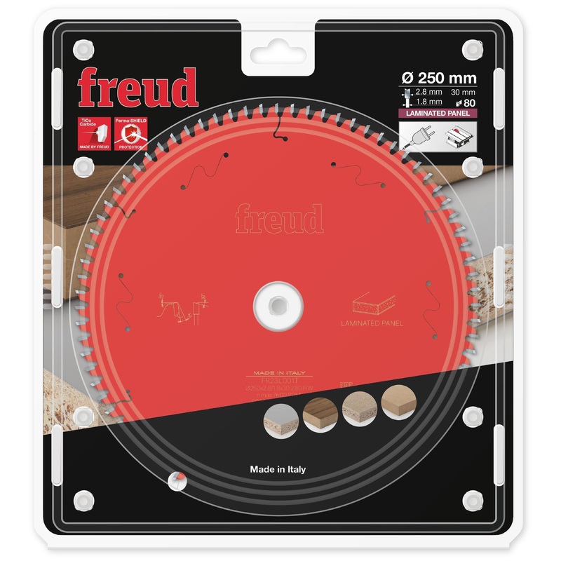 Freud TCT Circular Saw Blade 250MM X 2.8 X B30MM X 80T FR23L001T