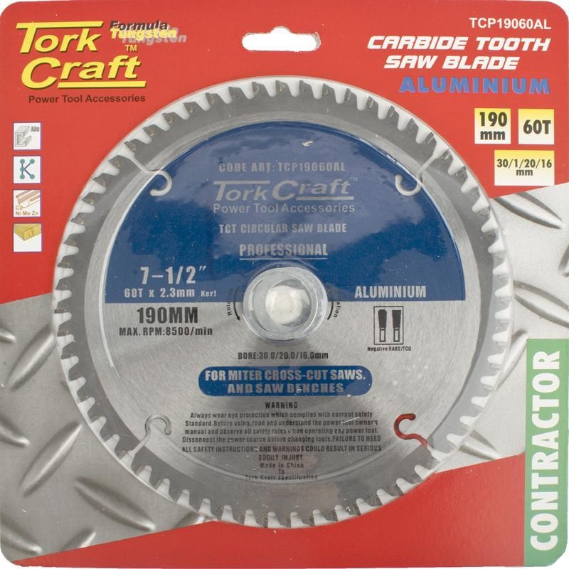 Tork Craft Circular Blade Aluminium 190 X 60T TCP19060AL