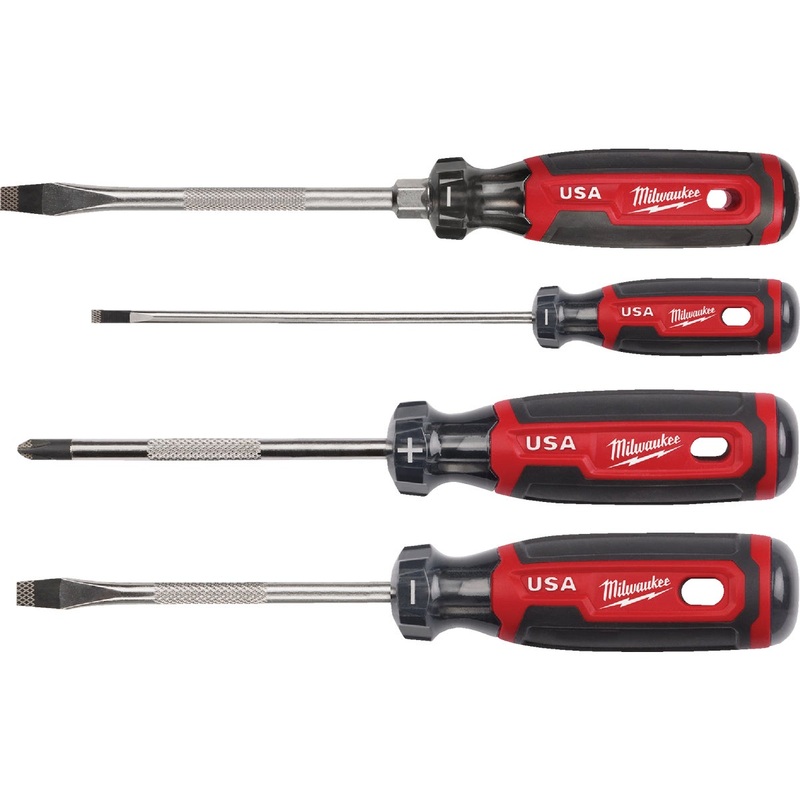 Milwaukee Cushion Grip Screwdriver Set (4-Piece)
