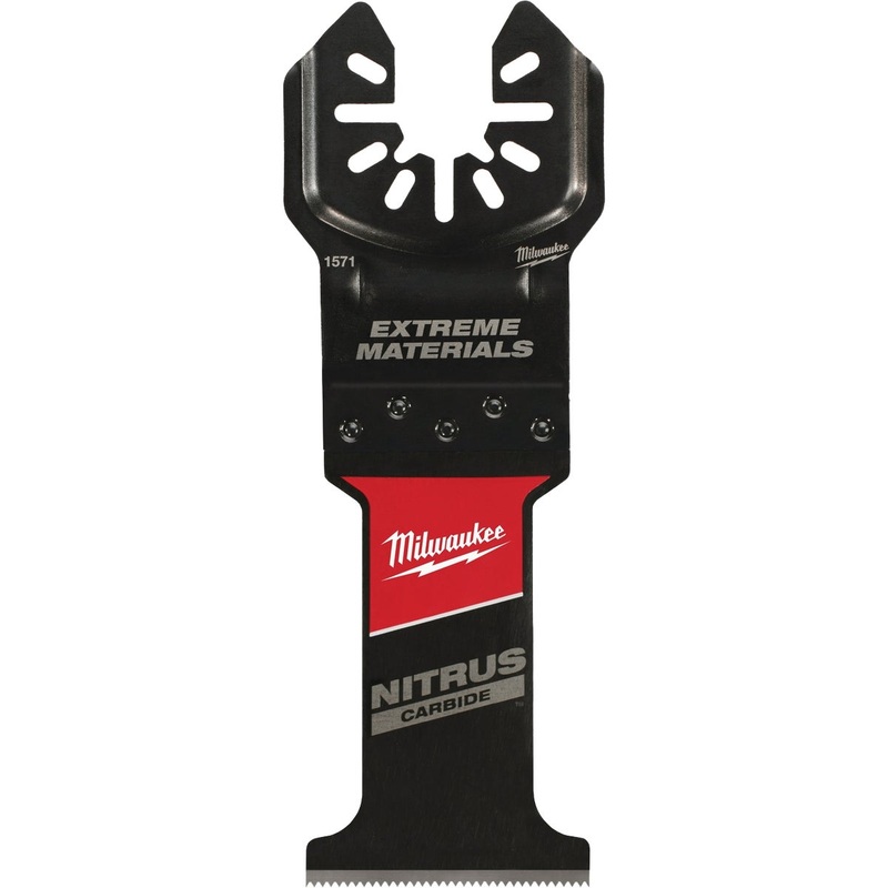 Milwaukee NITRUS CARBIDE 1-3/8 In. Extreme Materials Universal Fit OPEN-LOK Oscillating Blade (5-Pack)