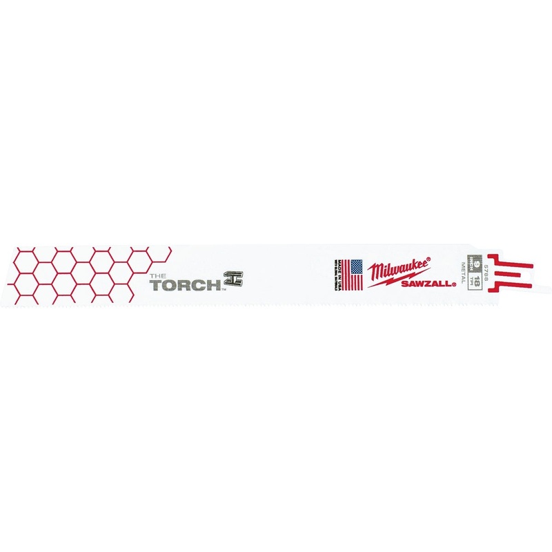 Milwaukee SAWZALL The TORCH 9 In. 18 TPI Metal Demolition Reciprocating Saw Blade (25-Pack)