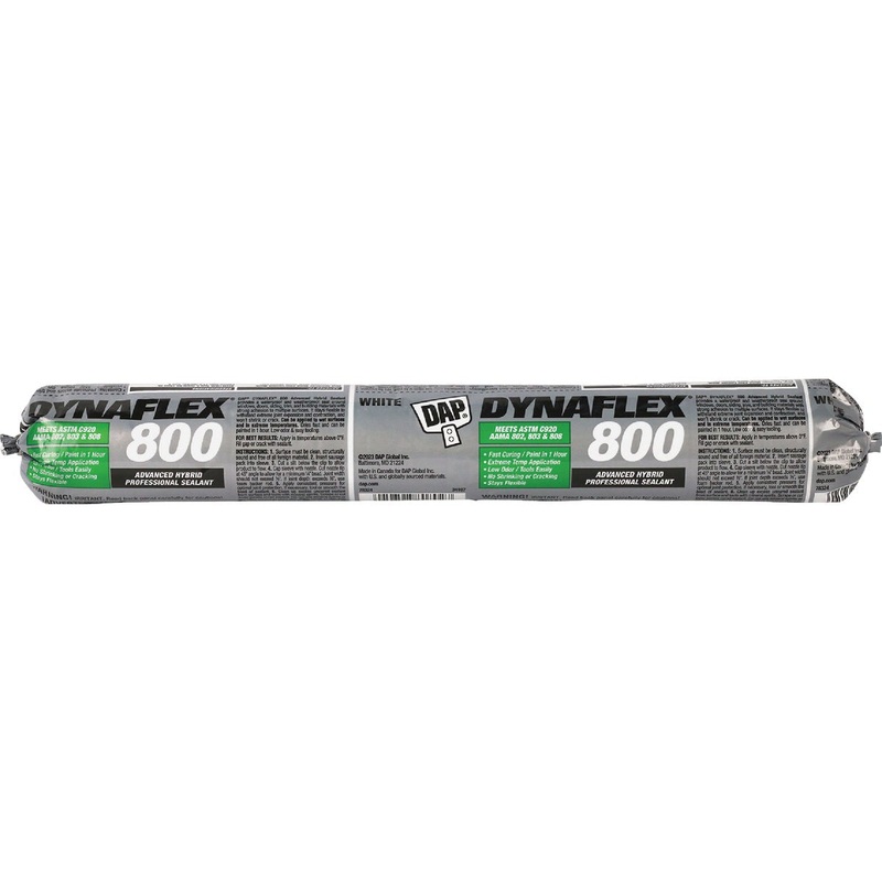 DAP Dynaflex 800 20.3 Oz. Sausage Pack Advanced Window, Door, Siding, & Trim Polymer Sealant - White