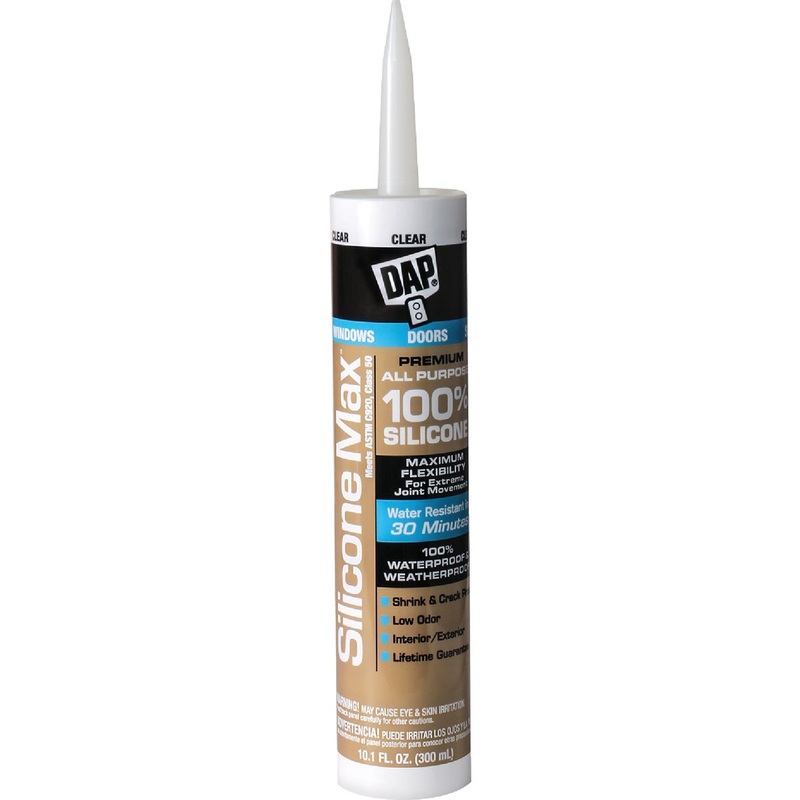 DAP Silicone Max 10.1 Oz. Clear Premium All Purpose100% Silicone Sealant