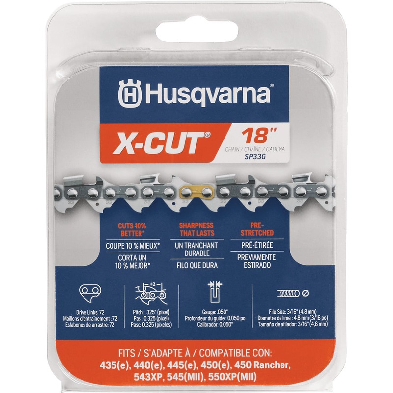 Husqvarna X-Cut 18 In. Pixel Chain Semi-Chisel (CS)