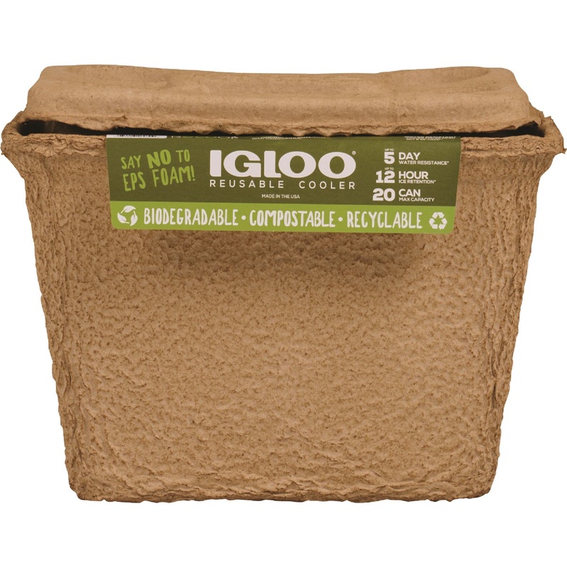 Igloo Recool 16 Qt. Recycled Paper Cooler Display