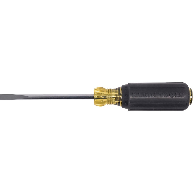 Klein 1/4 In. x 4 In. Cabinet-Tip Slotted Screwdriver