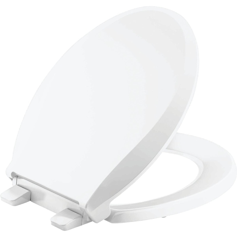 Kohler Cachet ReadyLatch Quiet-Close Round Toilet Seat, White