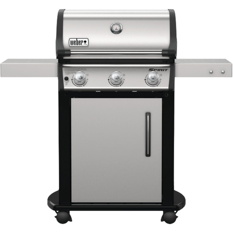 Weber Spirit S-315 3-Burner Liquid Propane Gas Grill, Stainless Steel